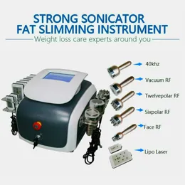 Profissional 7 em 1 Multi-Função 40K Cavitação Vácuo Multi-Polar Rf 3Mhz Ultrasonic Bio Hot Cold Hammer Slimming Machine477