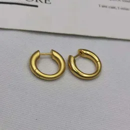 디자이너 Blenciaga Baleciaga Paris Home 21 New Circle Gold Earrings 여성 귀걸이 고유 한 느낌 독특한 귀걸이 프로스트 골드 플레인 반지 귀걸이