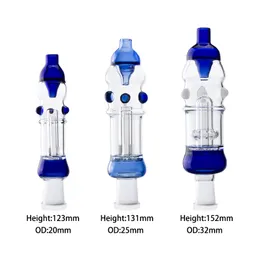 Glassvape666 NC038 Dab Rig Bong in vetro a prova di fuoriuscite Tubi per fumatori OD 22mm 25mm 32mm 14mm Titanio Quarzo Chiodi in ceramica Quarzo Banger Clip per unghie Acqua Perc Tubo gorgogliatore