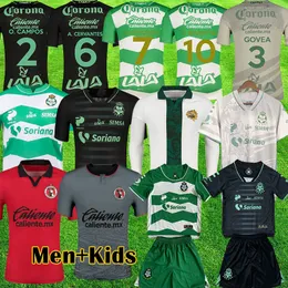 2023 2024 Mexikanska Santos Laguna Soccer Jerseys Tijuana de Xolos 23 24 Fotbollskjorta O. Campos Govea F. Torres A. Cervantes Manotas Martinez Angulo Rosa Kids Uniforms