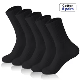 العلامة التجارية Men Cotton Socks Style White Socks Men Soft Breatable Sports Long Summer Winter للجوارب الذكور بالإضافة إلى الحجم 6.5-11 240123