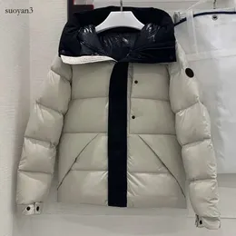 damskie i męskie madeira puffer down kurtki Mon Winter Jacket Emed Letter Placket Coats Po0c