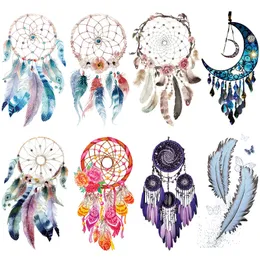 Iron on Patches Dream Catcher Iron on Decals for Clothing Colorful Feather Washable DIY Heat Transfer Stickers for T-Shirt Jeans Bags Decoration