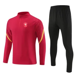 FC Twente Herren Freizeitsportbekleidung Kinder Outdoor-Mode Sportanzug halber Reißverschluss Langarm atmungsaktive Freizeitsportjacke