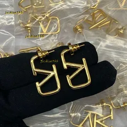 Örhänge Gold Plated Designer Woman Fashion Märke Letter Mans Stud Earings Girls Ear Studs Weddings örhängen smycken brincos