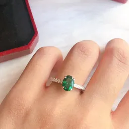 Diamants Legers Ring Emerald for Woman Designer for Man Gang Drill 925 Silver T0p品質最高のカウンター品質のクラシックスタイルの記念日ギフト014