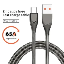 66W Aluminiumlegierung Ladekabel 6A USB Typ-C Kabel Handy Super Schnellladung USB C Kabel Typ C Ladegerät für iPhone15 Xiaomi Samsung