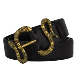 2022Luxury Designer Belt Snake Buckle Fashion Leather Leather Women Belts Men Letter Bostband Add Origial Box295r