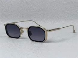 Neue Modedesign Quadratische Sonnenbrille Samuel Metall Rechtecklaire Einfacher und eleganter Stil High-End-UV400-Schutzbrille im Freien im Freien