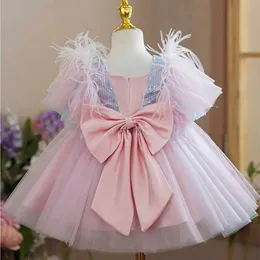 Sukienki dla dziewczynki sukienki dla dzieci na pierwsze urodziny Dzieci Palenki Elegancka księżniczka sukienka weselna suknie balowe