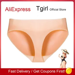 Acessórios de fantasia calcinha de silicone vagina realista buceta breve crossdresser transgênero homens roupa interior sexo artificial roupa interior falsa