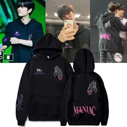 هوديز الرجال من النوع الثقيل الضيق الأطفال Maniac Skz World Tour Hoodie Kpop للرجال نساء Y2K Sudaderas ملابس 230630 FSNH