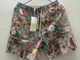2024 Summer Luxury Mens Shorts Designer Klasyczny druk Krótkie spodnie plażowe Europa Old Flower Print Spodnie moda bawełniana bryczesy azjatyckie m-xxxl
