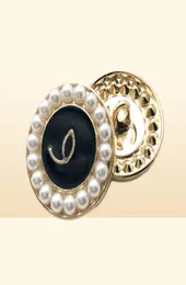 Round Letter Pearl Diy Button for Shirt Coat Cardigan Metal Letters Clothing Sewing Buttons2299332