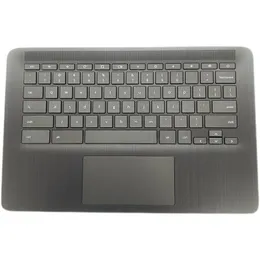 NEW For HP Chromebook 14 G6 UPPER CASE PALMREST Touchpad Keyboard L90459-001