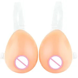 Costume Accessories Ltd Waterdrop Shape Soft Natural Artificial Breast Forms Fake Silicone Boobs For Crossdresser Drag Queen 500-1600G