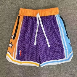 Kadın Pantolon Rindu Şortlu Çift Katmanlı Erkekler Mesh Magic Fermuar Bel Kemeri Retro Basketbol Hızlı Kurutma