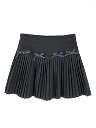 Röcke Frauen Koreanische Mode Mori Woolen Mini Falten Rock Shorts Hohe Taille Gyaru Harajuku 2000er Jahre Ästhetischen Vintage Cutecore chic