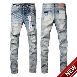 24ss Jeans viola Pantaloni denim Jeans uomo Designer Jean Uomo Nero Qualità di fascia alta Design dritto Retro Streetwear Pantaloni sportivi casual Designer