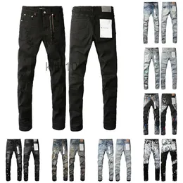 Lila Jeanshose Herren Designer Jean Damen Gerades Bein Low Rise Design Retro Streetwear Casual Jogginghose Denim Cargo Hip Schwarze Hose 6URP