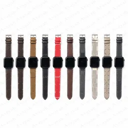 Luxus Smart Watch Band -Gurt für Apfel iwach 8 7 6 5 4 3 2 Se Ultra SE Ersatzbuchstaben Blume Prinr Ledergürtel 38 mm 40 mm 41 mm 42 mm 44 mm 45 mm 49 mm