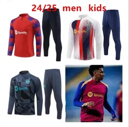 24/25 Klasik Stil Barcelona Futbol Terzini Barca Set Yetişkin Erkekler Eğitim Takımı 23/24 Erkek ve Çocuk Takibi Ansu Fati Pedri Lewandowski Camisetas De