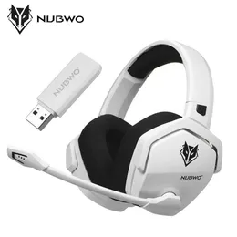 Cuffie NUBWO G06 Cuffie da gioco wireless 2.4G per PS5 PS4 PC Laptop con cancellazione del rumore Cuffie cablate con microfono per giochi J240123