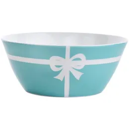 Bowls Blue Ceramic Tableware 5.5 Inch Disc Breakfast Bow Bone China Dessert Bowl Cereal Salad Dinnerware Good Quality Wedding Drop D Dhqhz