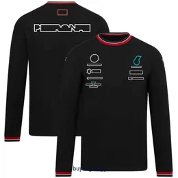 Новые мужские и женские футболки Формула-1 F1 Одежда поло Топ командный гоночный костюм с длинными рукавами Официальные модели фанатов Nhb6