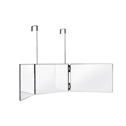 Speglar makeup spegel trifold vikbar 360 graders badrum bakifrån höjd justerbar självskärning styling rakning kosmetisk verktyg dusch