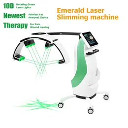 Luxmaster Laser Emerald Laser Fat Borttagning för kommersiell 10D Laser Body Shape Machine Laser Slim