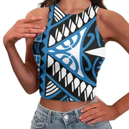 Women's Tanks Polynesian Tribal Hawaiian Totem Tattoo Hawaii Prints 2024 Sleeveless Sling Top Show Off One's Figure Sexy Vest Casual