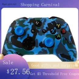 Game Controllers & Joysticks Camouflage Silicone Gamepad Cover + 2 Joystick for Xbox One X S Controller C7ab 297
