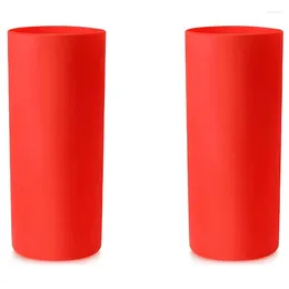 Su Şişeleri 2x Sublimasyon Tumblers için Silikon Sargısı Yeniden Kullanılabilir Kovan Tam Kupa Kelepçesi (20oz)