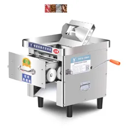 Den bästa lilla kommersiella restaurangen Mini Portable Automatic Soft Meat Cutting Slices Machine to Slicer Cube Dice till Sale Price 220V