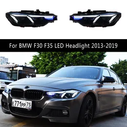 Ön lamba DRL BMW F30 F30 F35 320I 325I LED Far Montajı 13-19 Flama Sinyal Göstergesi Otomatik Parçalar