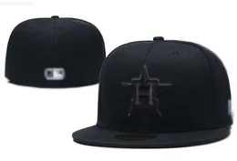 NUOVA taglia di design Cappellini aderenti classici Cappello Houston H Cappelli da baseball Squadra di baseball per adulti Uomo e donna Completamente chiuso aderente Taglia 7-8 H3 moda