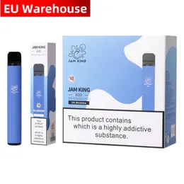 ジャムキング600ベーパーデケーブルEUウェアハウスVape Dopationable Puff Bar 2ml Prefilled 550mahバッテリー2％20mg卸売EタバコElfbar Vape Pen Juice Flavors