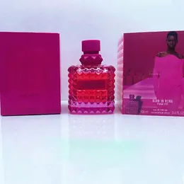 Brand Born in Roma Intense PINK PP Coral Fantasy100ml Lady Pink perfume Woman Fragarance Floral Spray EDP Charming Intense Smell top Quality Fast Ship