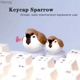 Tangentbordstangentknappar Sparrow Personlig söta tredimensionella ESC-tangenter Enkel födelsedagspresent Cross Shaft Mekaniskt tangentbord tillämpligt YQ240123