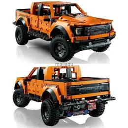 Action Toy Agigures 1379pcs Ford Raptors F-150 Pickup Truck Racing Car MOC 42126 Technical Building Build Model Toys Toys for Kids Higds