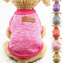 Hundkläder Classic Warm Clothes Puppy Pet Cat Sweater Jacket Coat Winter Fashion Chihuahua Outfit Accessories