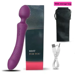 Sexspielzeug Massagegerät Leistungsstarker AV-Zauberstab Dual-Motor-Dildo-Vibratoren für Frauen G-Punkt-Klitoris-Stimulator Sextoys Frau Sexspielzeug