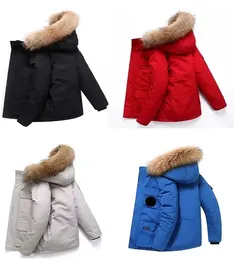 Płaszcz zimowy męski projektanta kurtka parka zimowa ciepła wiatroodporna kurtka pucha kanadyjska para wycieczki na swobodny model gęsi stały płaszcz kolorowy