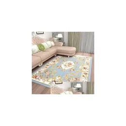 Tapetes tapete europeu sala de estar retro persa floral tapete turco decoração étnica grande tapetes 160x230 não skid lavável gota deli dhelo