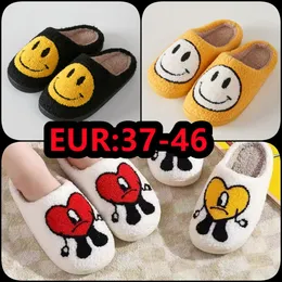 Wholesale smile Slipper Shoes Anti-slippery Winter Slippers Home Cute Bad Bunny Heart Slippers suitable warm your winter shoes big size