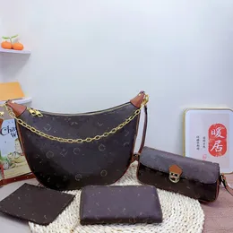 Designväska, gelé shoppingväska, crossbody väska, plånbok, 3-stycksuppsättning, fashionabla kvinnors handväska, klassisk axelväska