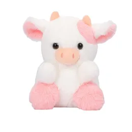Мягкие мягкие игрушки коровы 20 см, мягкие плюшевые куклы-коровы, сидящая корова, плюшевые игрушки, подарки на день рождения для детей