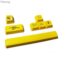 Teclados 7 Uds. Juego de teclas de barra espaciadora PBT 6.25U, teclas con subcama de tinte para teclado mecánico, envío directo YQ240123