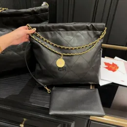 Designer Bag Trend 22 Cc Bags Luxuries Designers Women Bags Black Bag Diamond Pattern Gold-Tone Metal Chain 22 Backpacks Designer Glad Trash Shoulder Crossbody Bag WW